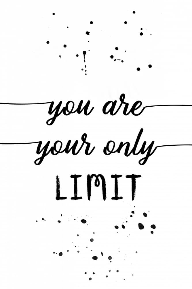 Your Only Limit Quote by Melanie Viola — canvas wall art