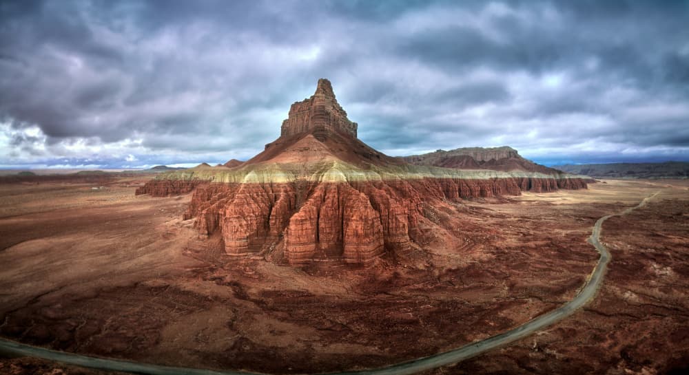 Rugged Desert Peak Road by Ricardo Gayan — canvas wall art