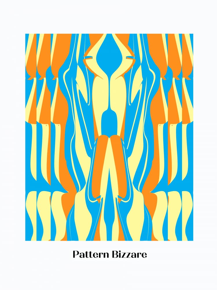 Vibrant Pattern Flow by Little Dean — canvas wall art