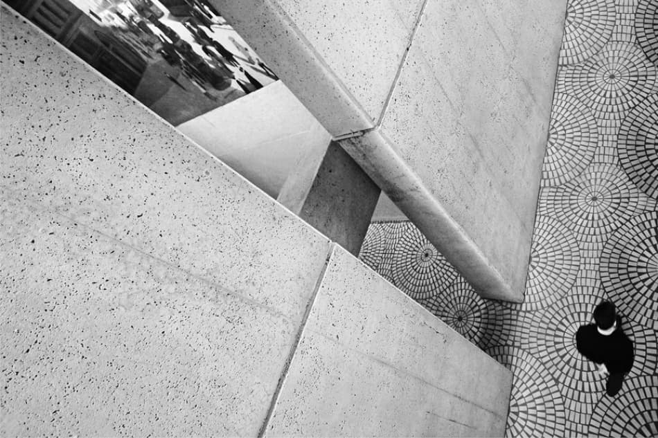 Modern Architecture Lone Walker by Jure Kravanja — canvas wall art