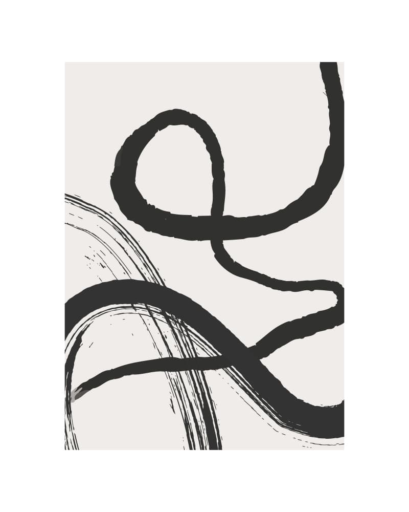 Flowing Abstract Lines by KsanaKalpa — canvas wall art