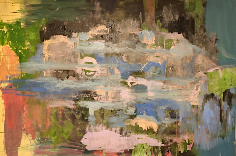 Serene Abstract Waterscape by Joackim Schou Dahle — canvas wall art