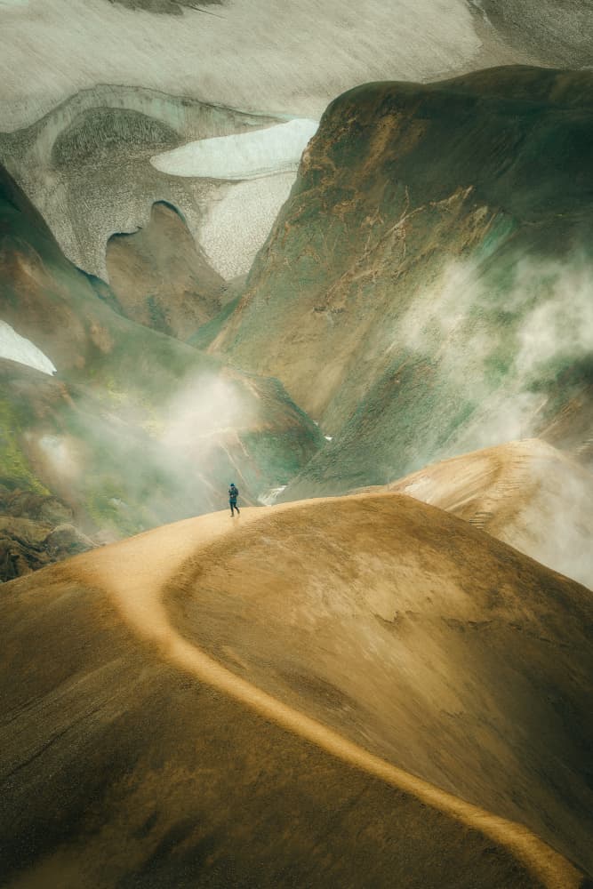 Misty Mountain Path by Ionut Petrea — canvas wall art
