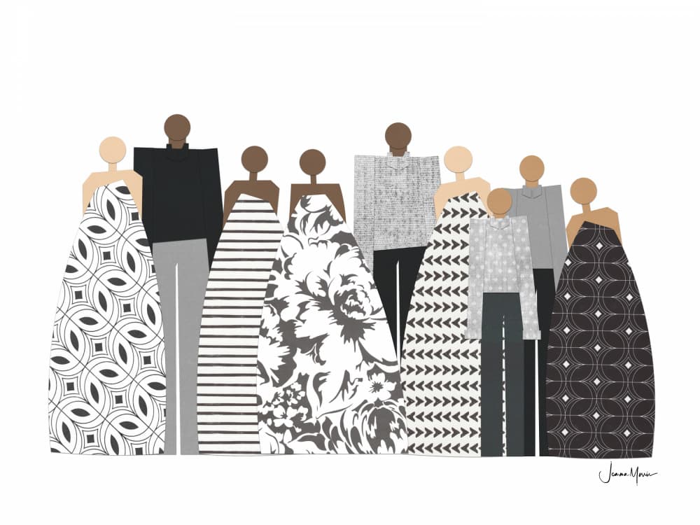 Diverse Community Patterns by Jemma Morris — canvas wall art