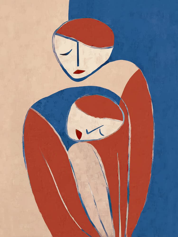 Comforting Embrace by Flow Line — canvas wall art