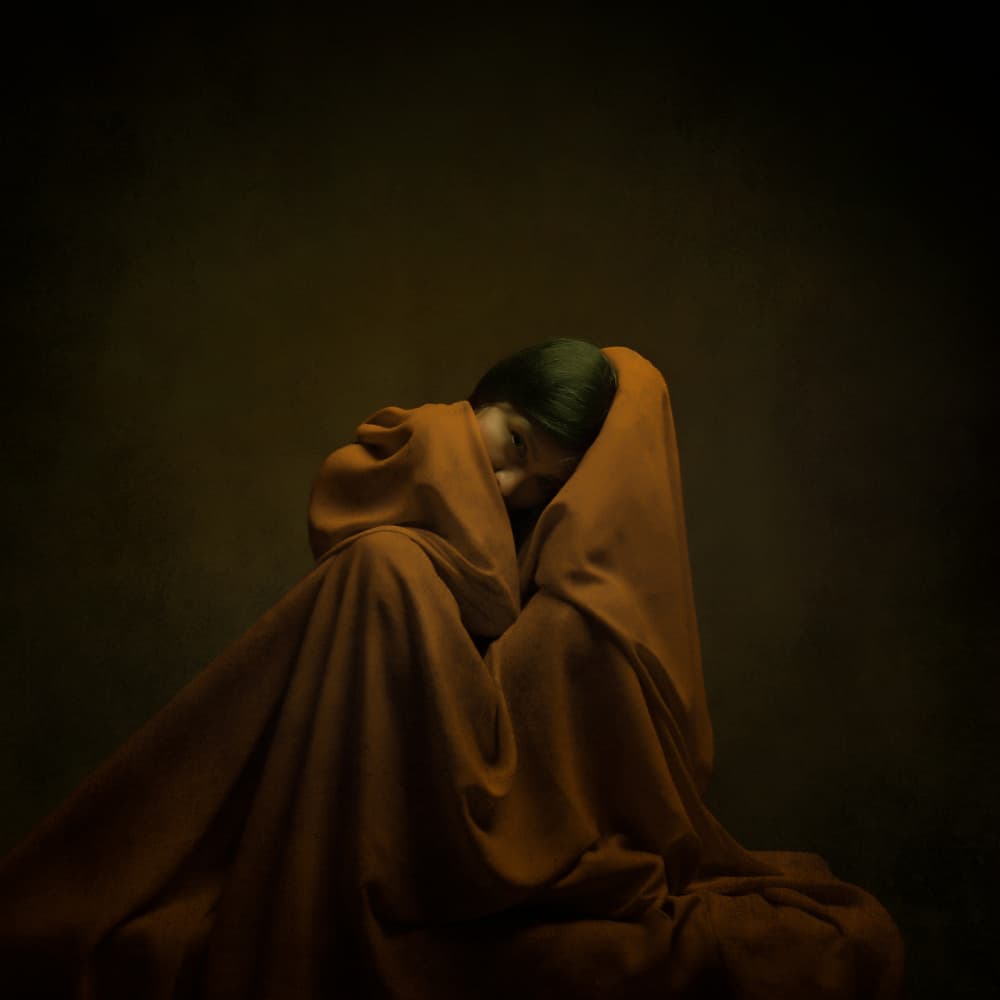 Woman's Quiet Sorrow by Moein Hasheminasab — canvas wall art