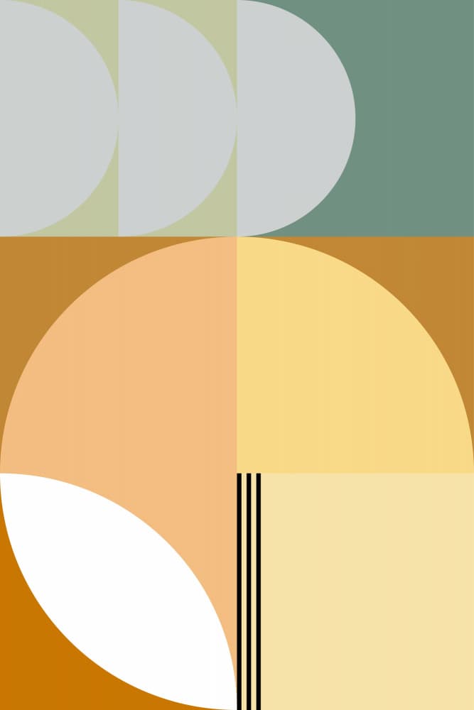 Modern Earth Tone Geometry by Nilesh Kulkarni — canvas wall art