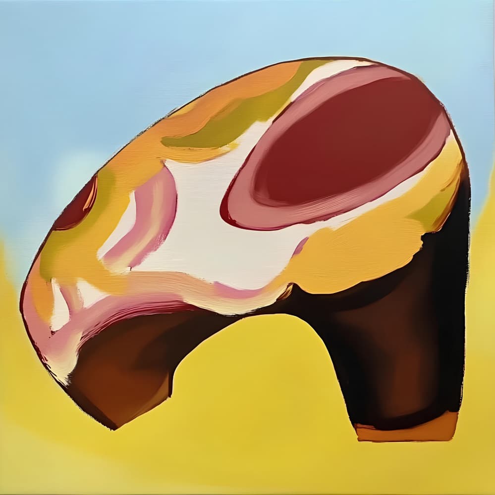 Vibrant Abstract Shape by Avanesova Elena — canvas wall art
