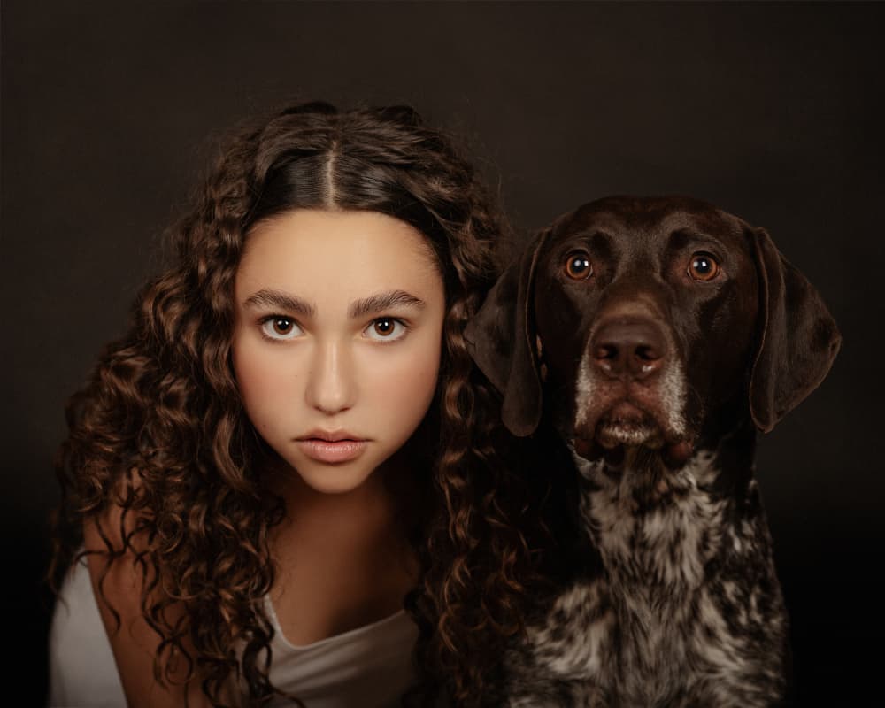 Loyal Companions Portrait by Raluca Arhire — canvas wall art