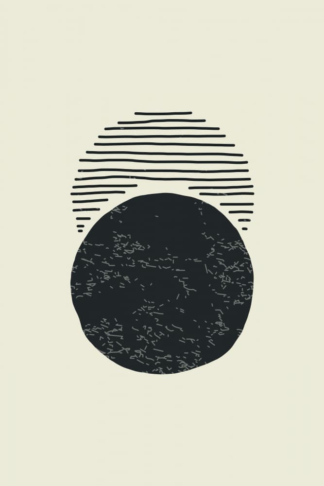 Abstract Moon Rise by jay stanley — canvas wall art