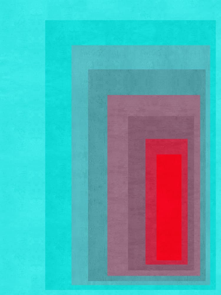 Nested Color Rectangles by Vitor Costa — canvas wall art
