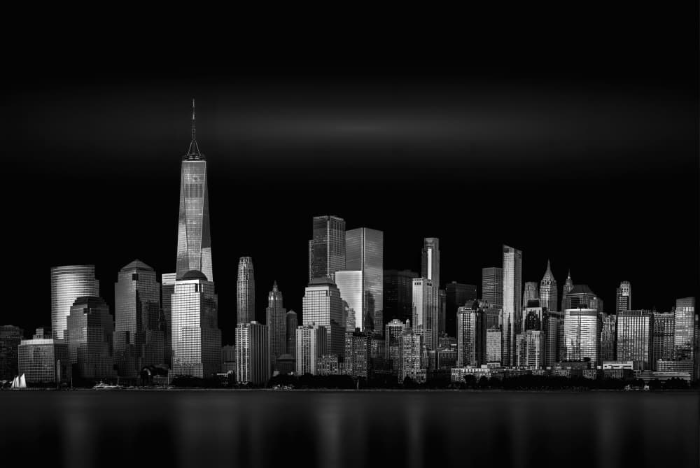 Iconic Manhattan Skyline by Catherine Wang — canvas wall art