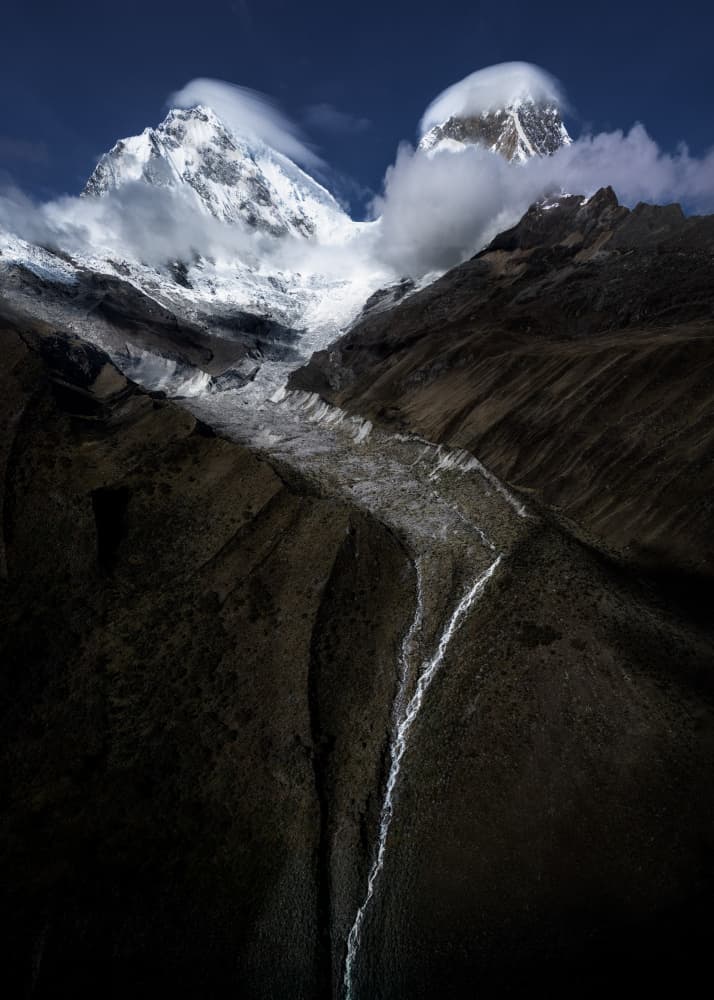Majestic Mountain Glacier by Dennis Zhang — canvas wall art
