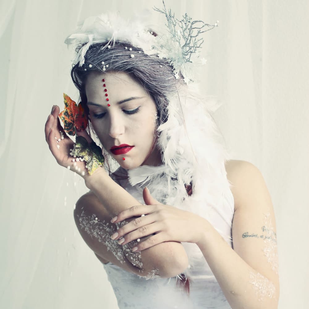 Ethereal Winter Queen by Josefina Melo — canvas wall art