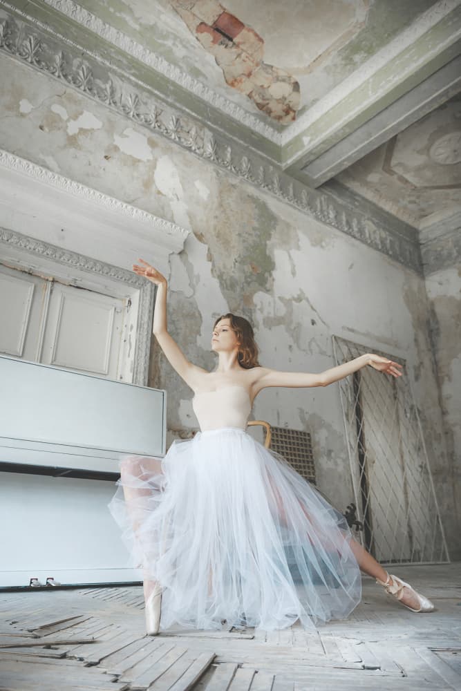 Graceful Ballerina in Decay by Ruslan Bolgov — canvas wall art