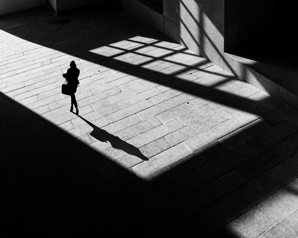 Woman In Light And Shadow by Marc Huybrighs — canvas wall art