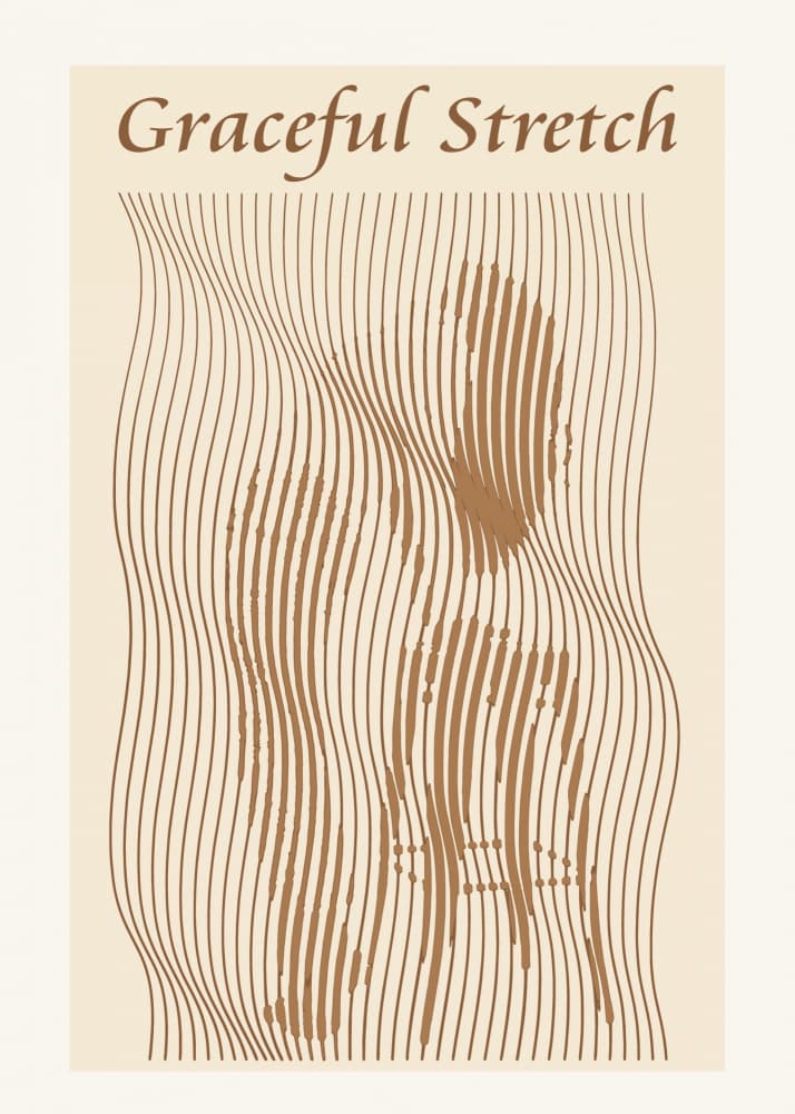 Graceful Stretch Lines by Doa Project — canvas wall art