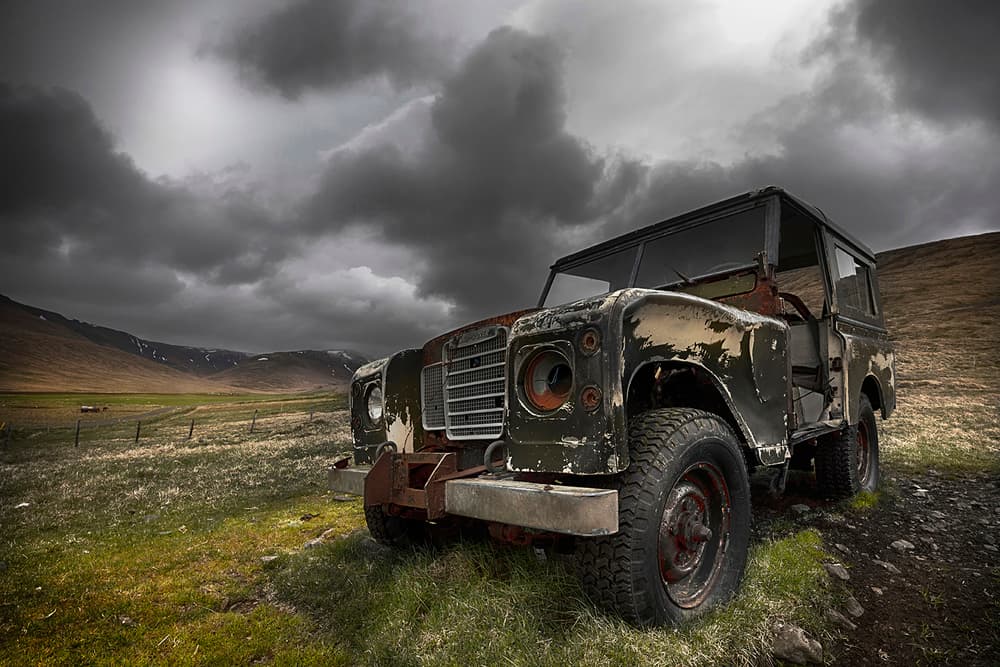 Forgotten Mountain Truck by Þorsteinn H. Ingibergsson — canvas wall art