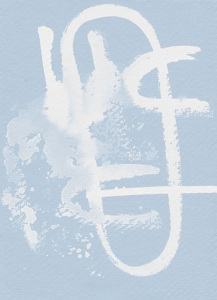 Serene Blue Abstract Strokes by Santhosh ch — canvas wall art