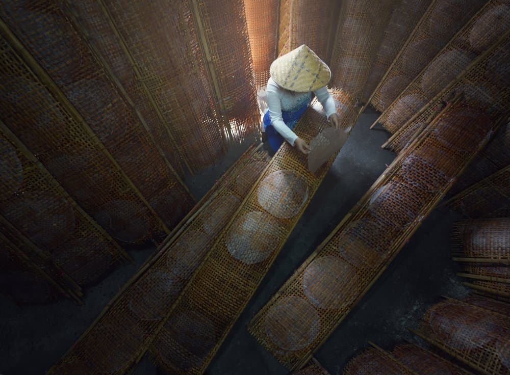 Vietnamese Drying Process by Sarawut Intarob — canvas wall art