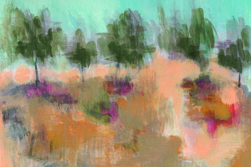 Dreamy Abstract Landscape by Lori Ann Folz — canvas wall art