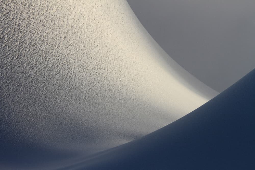 Snow Dune Curves by Bror Johansson — canvas wall art