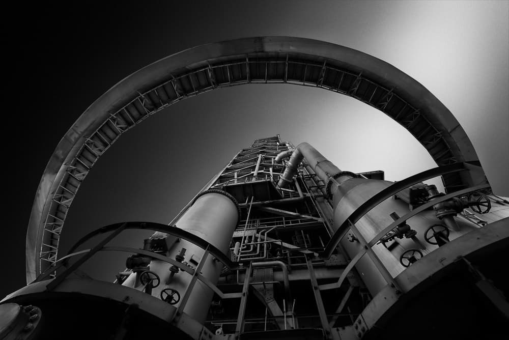 Steel Arch Ascent by Jorge Pimenta — canvas wall art