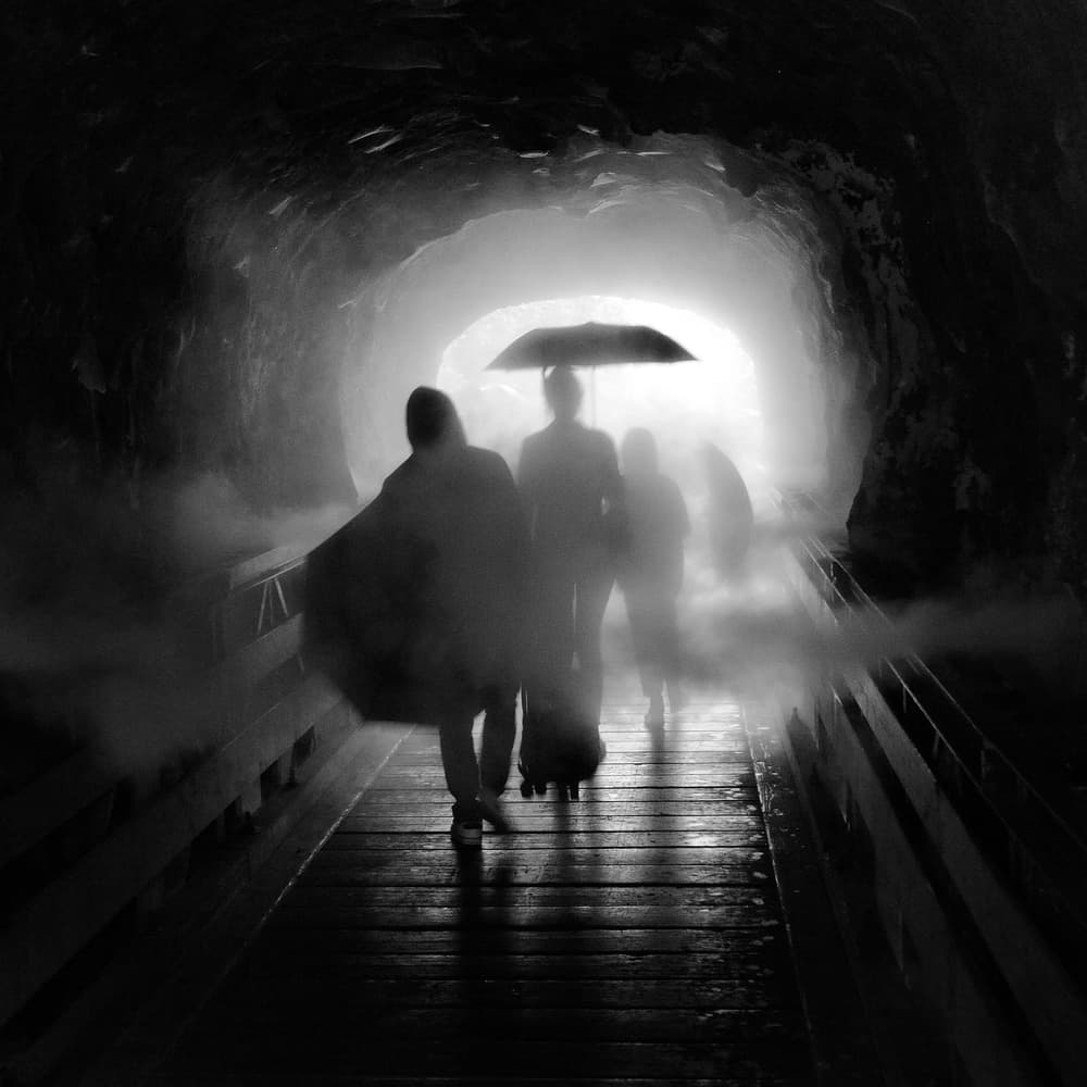 Misty Tunnel Passage by Huib Limberg — canvas wall art
