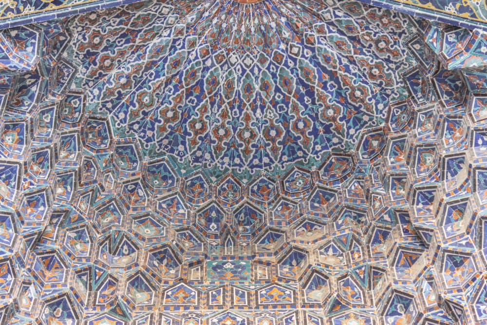 Vibrant Islamic Dome Ceiling by Photolovers — canvas wall art
