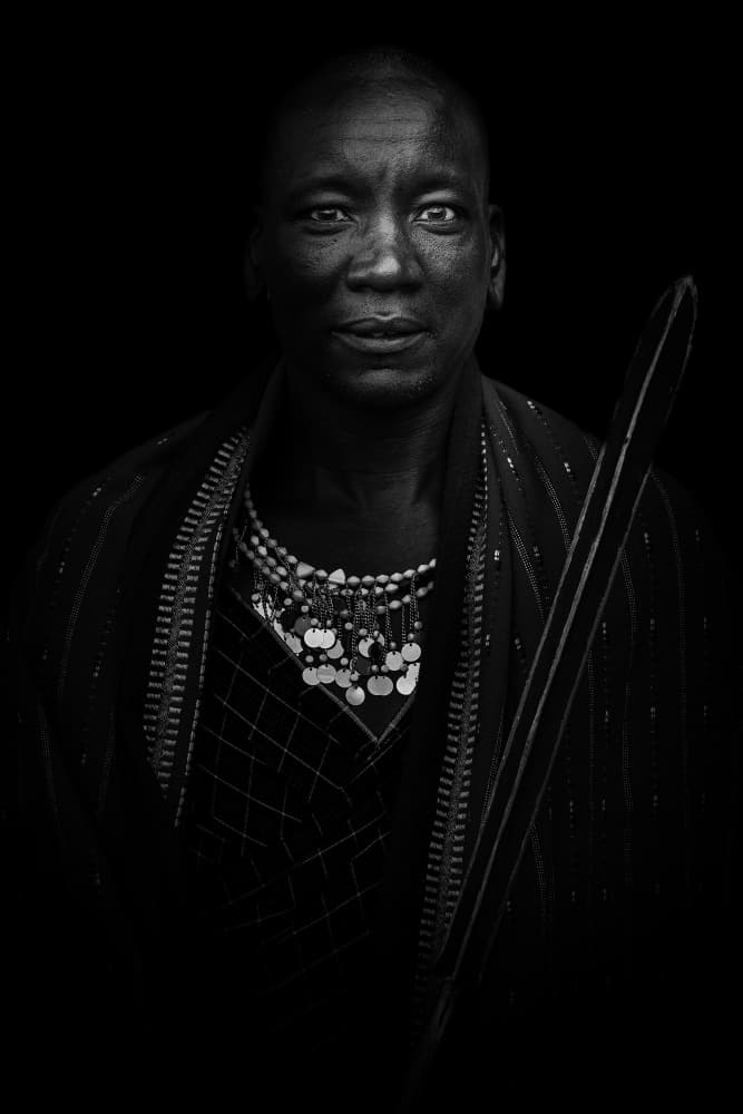 Maasai Elder Portrait by Ali Khataw — canvas wall art