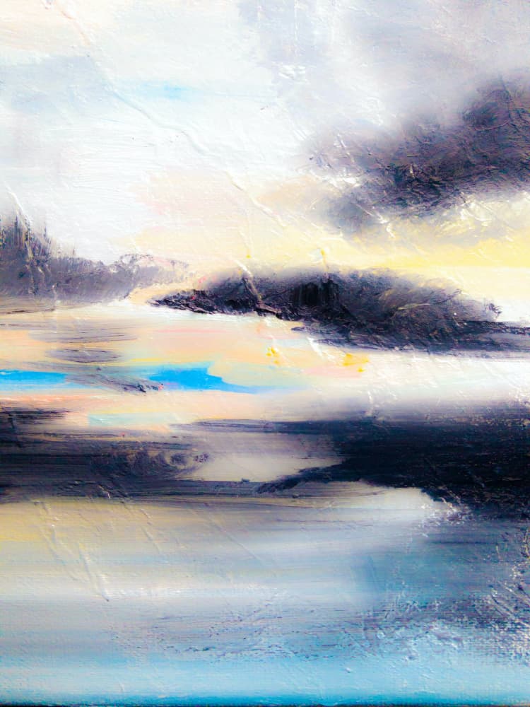 Dramatic Abstract Seascape by Ejaaz Haniff — canvas wall art