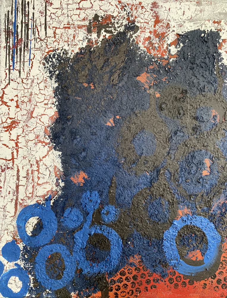 Dynamic Cracked Textures by Berit Pihl — canvas wall art