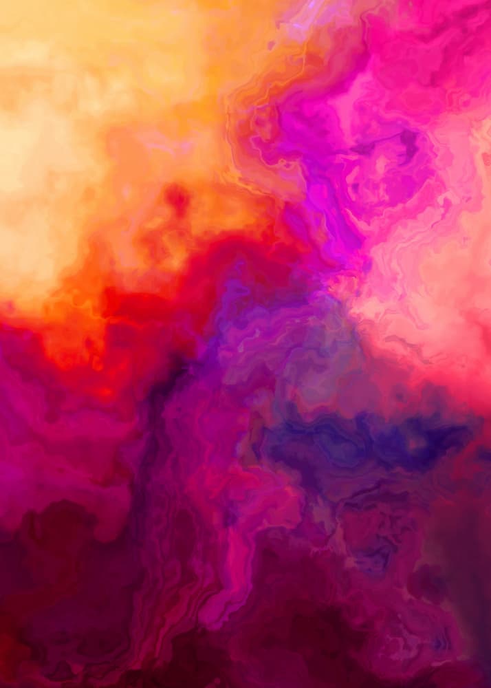Vibrant Fluid Abstract by Justyna Jaszke — canvas wall art