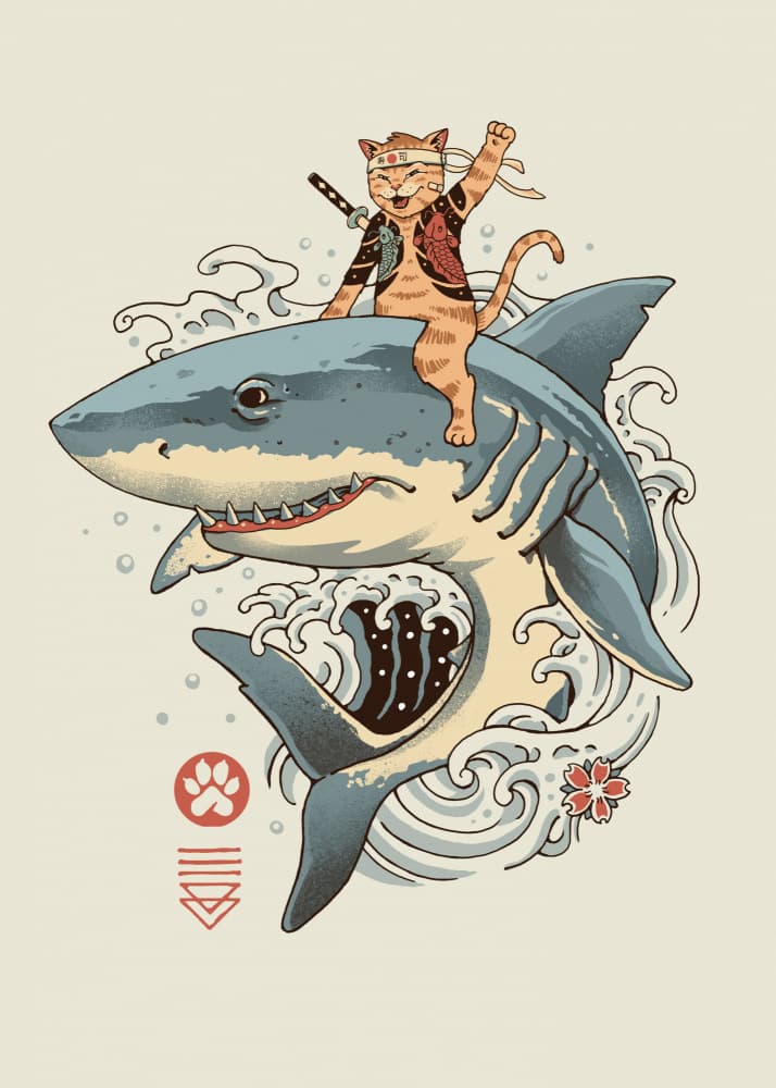 Catana Shark by Vincent Trinidad — canvas wall art