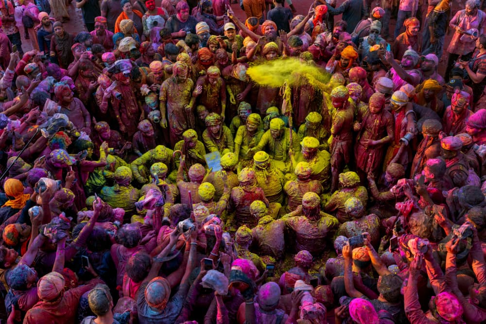 Holi Color Festival by Azim Khan Ronnie — canvas wall art