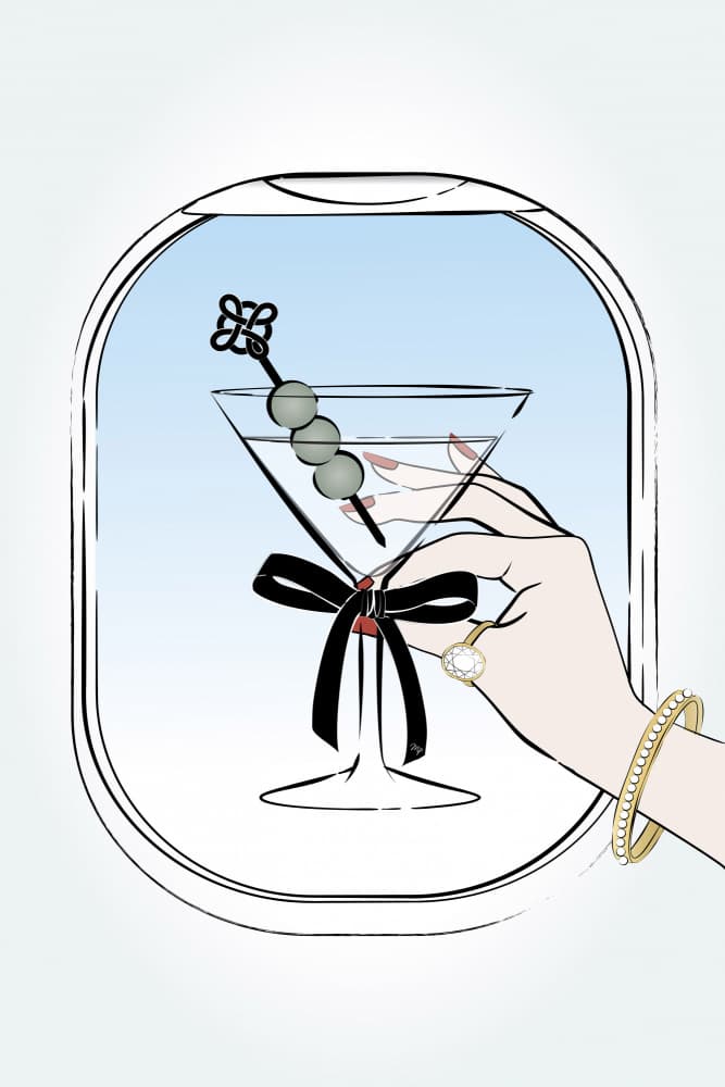 Sky High Martini by Martina — canvas wall art