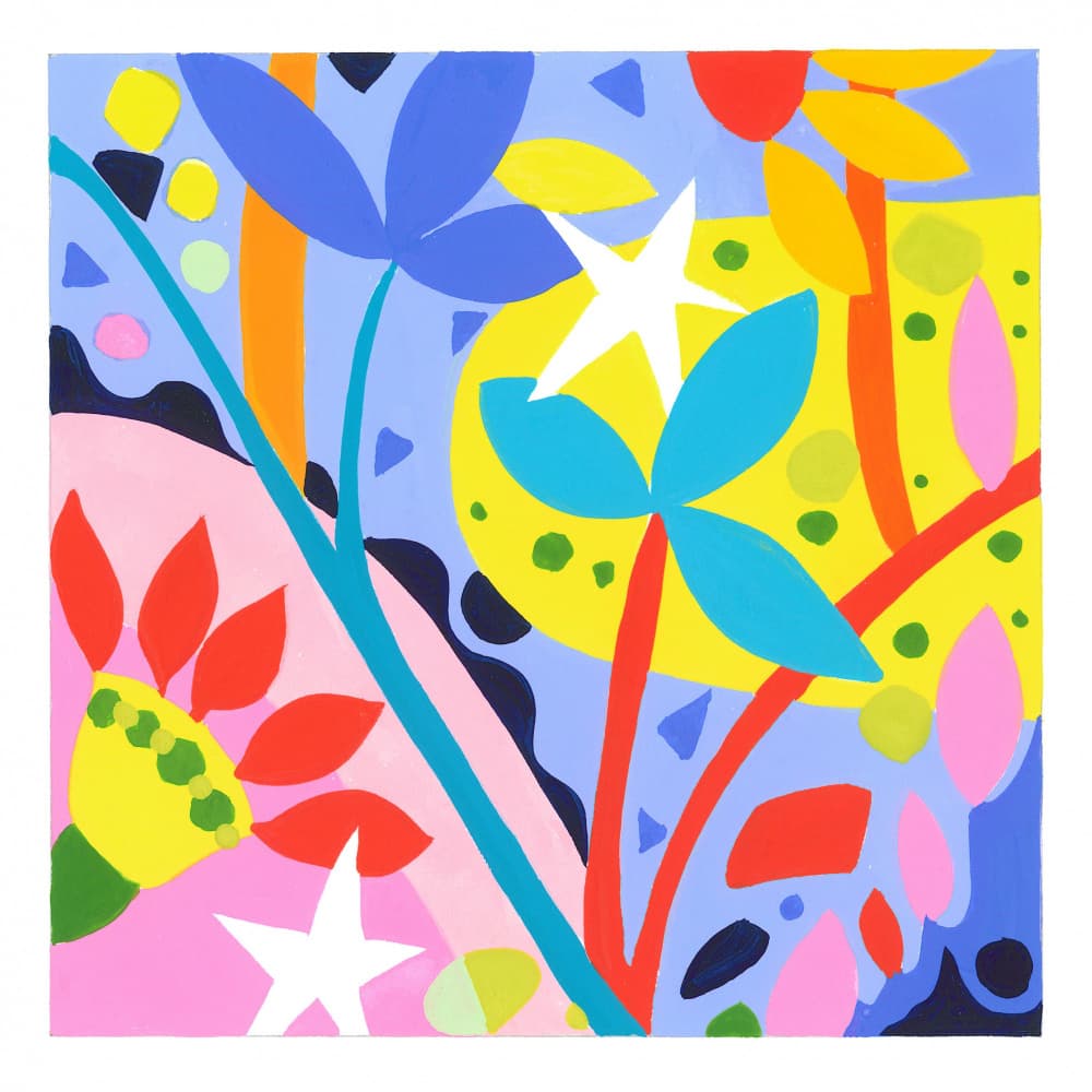 Star Flowers by Isabelle Brent — canvas wall art
