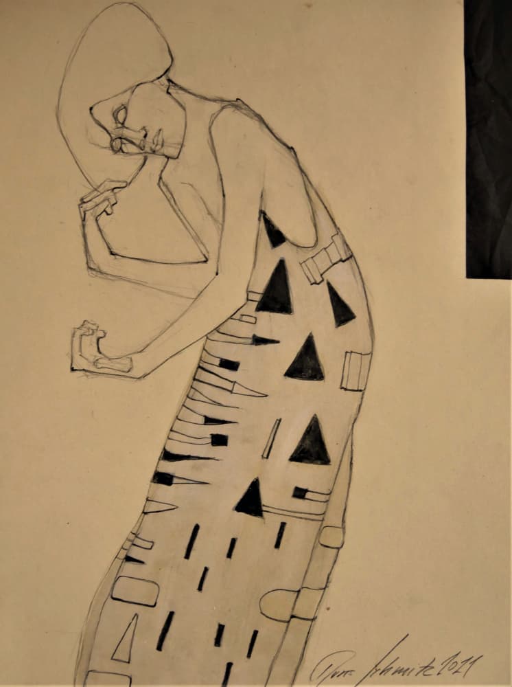 Elegant Geometric Figure by Doris Schmitz — canvas wall art