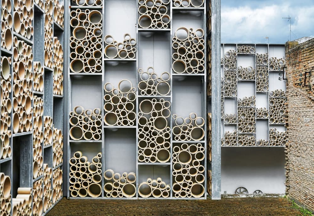 Abstract Tube Architecture by Renate Reichert — canvas wall art