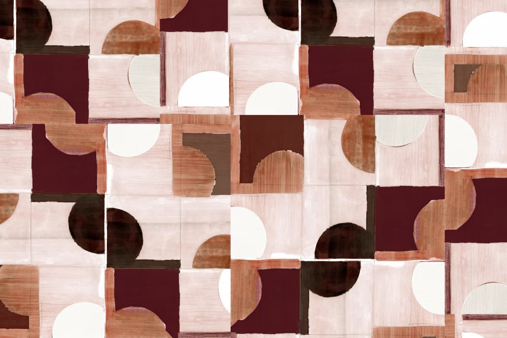 Abstract Block Pattern by cartissi — canvas wall art