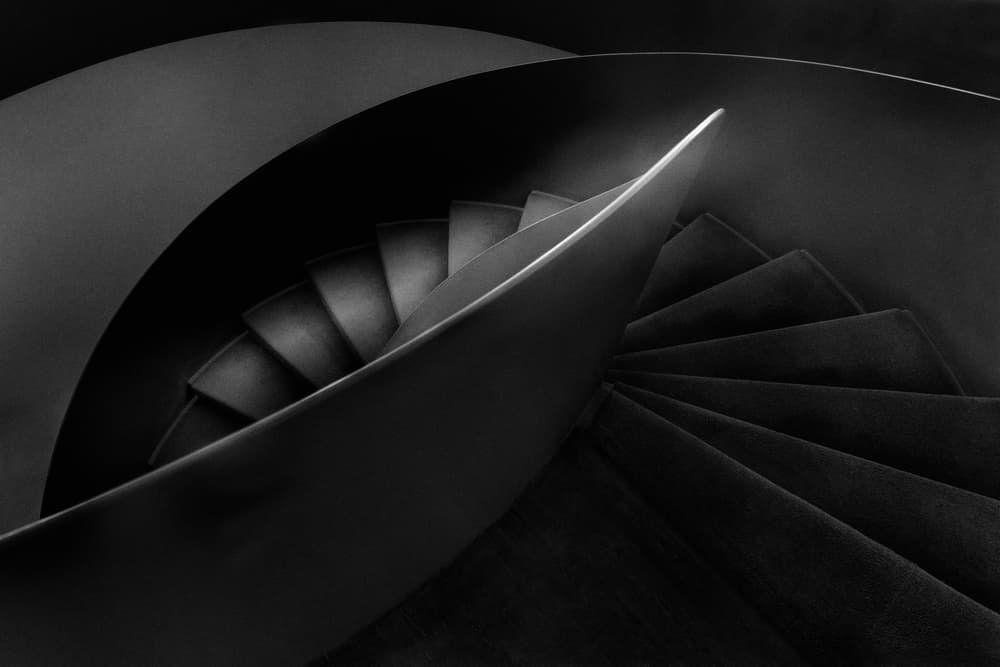 Modern Spiral Staircase by Olavo Azevedo — canvas wall art