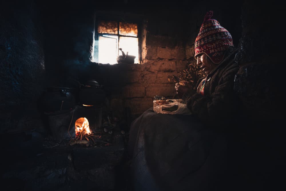 Woman By Firelight by Marco Tagliarino — canvas wall art