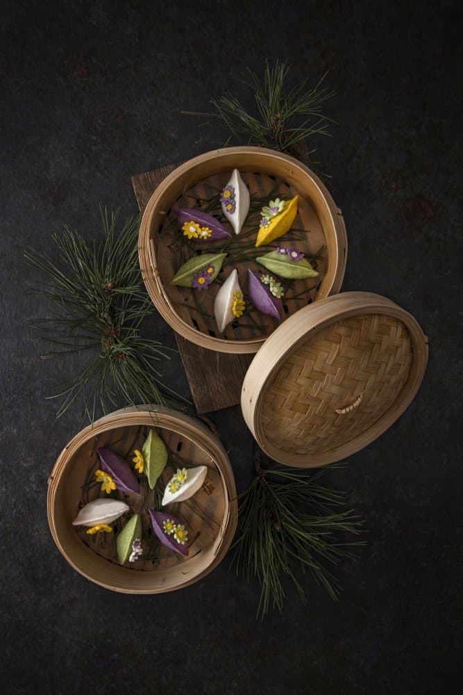 Elegant Colorful Dumplings by Diana Popescu — canvas wall art