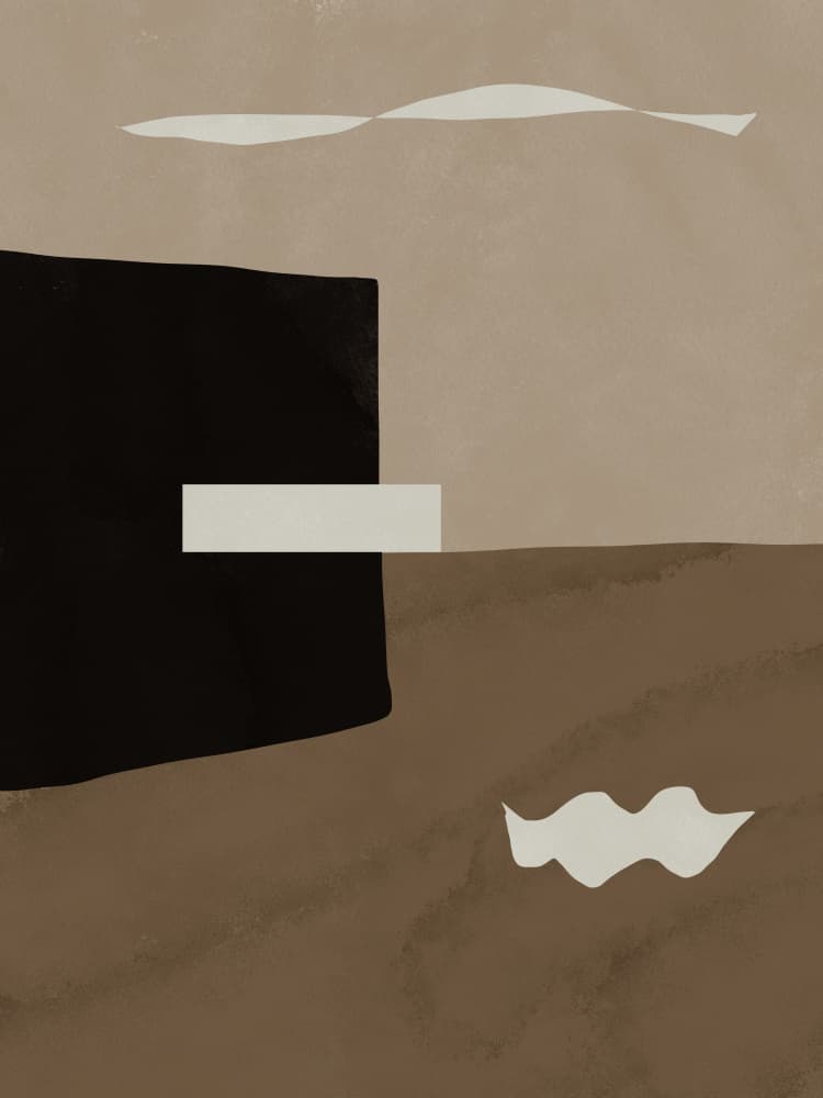 Modern Minimalist Landscape by Little Dean — canvas wall art