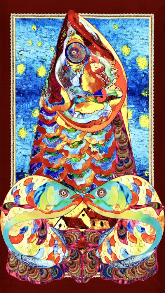 Vibrant Fish Fantasy by Kostyantin Malginov — canvas wall art
