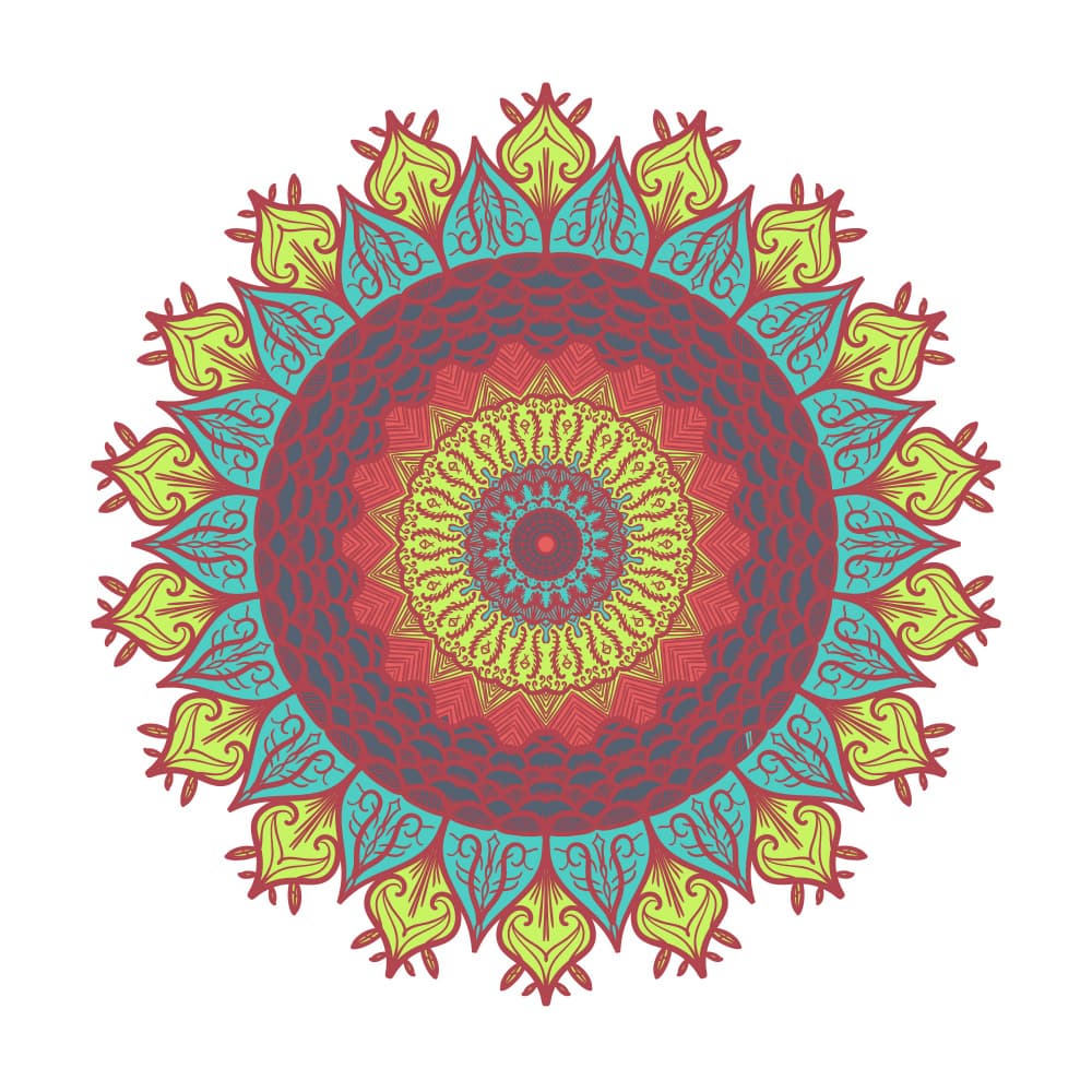 Vibrant Eastern Mandala by Marika Barsrsind β canvas wall art