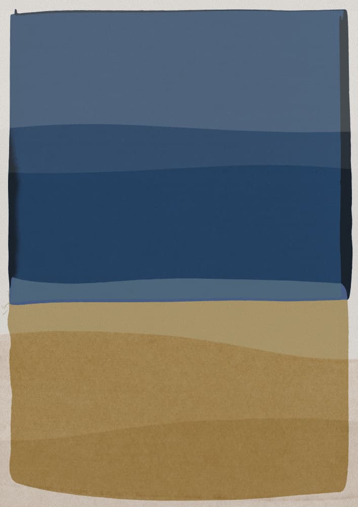Serene Ocean Beach by Orara Studio — canvas wall art
