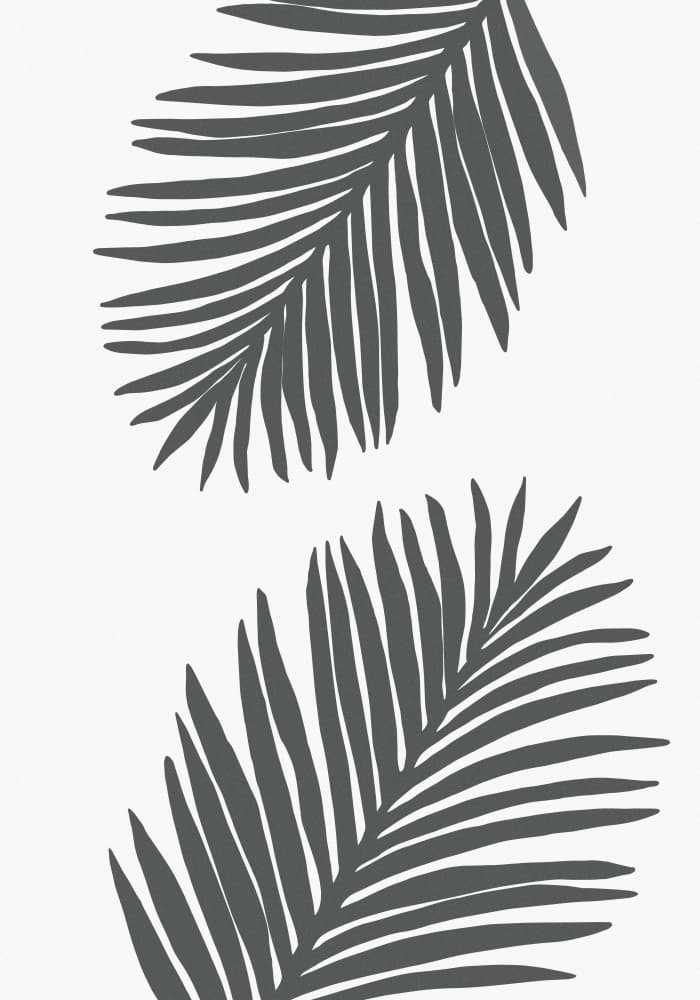 Minimalist Palm Fronds by Pictufy Studio — canvas wall art
