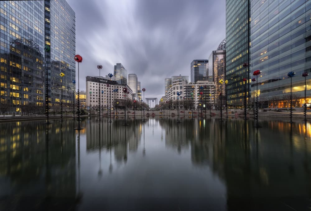 Urban Reflections La Défense by Jorge Ruiz Dueso — canvas wall art