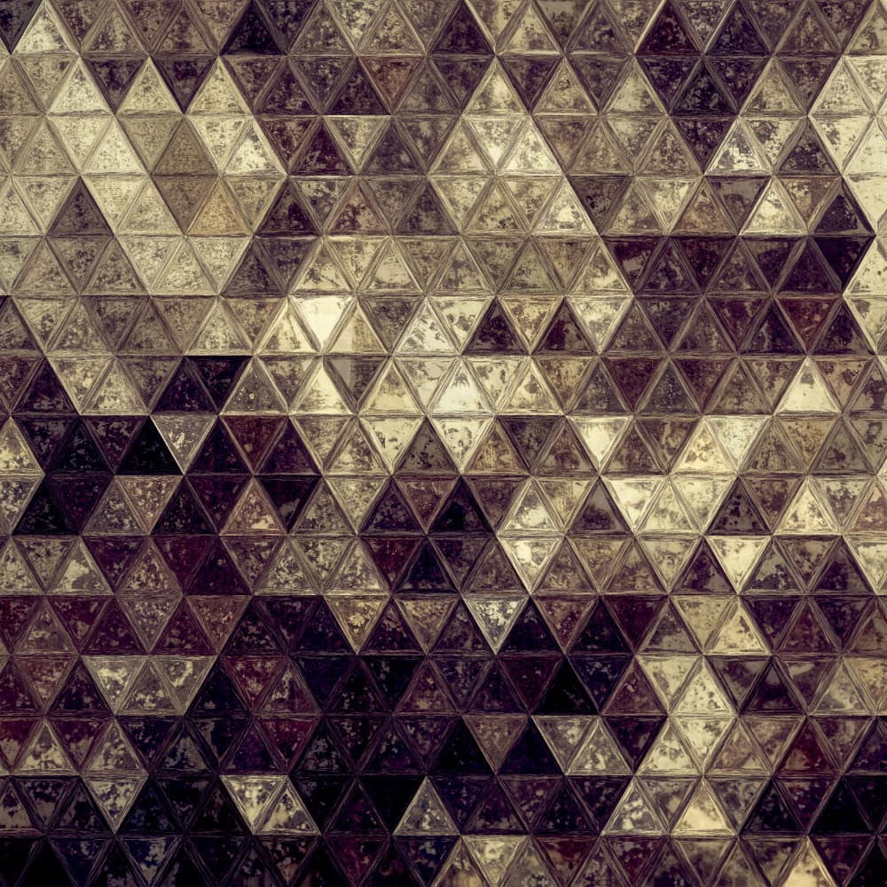Earthy Textured Triangles by Justyna Jaszke — canvas wall art